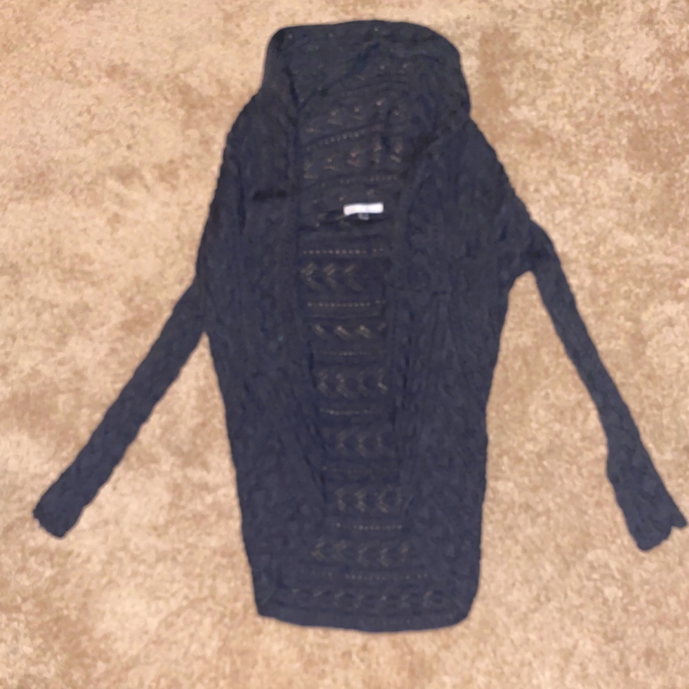Cabi circle sweater  charcoal gray cardigan
